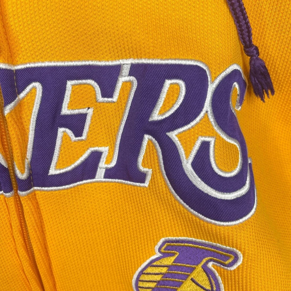 Los Angeles Lakers NBA Adidas Full Zip Up Hoodie/Jacket Mens Medium